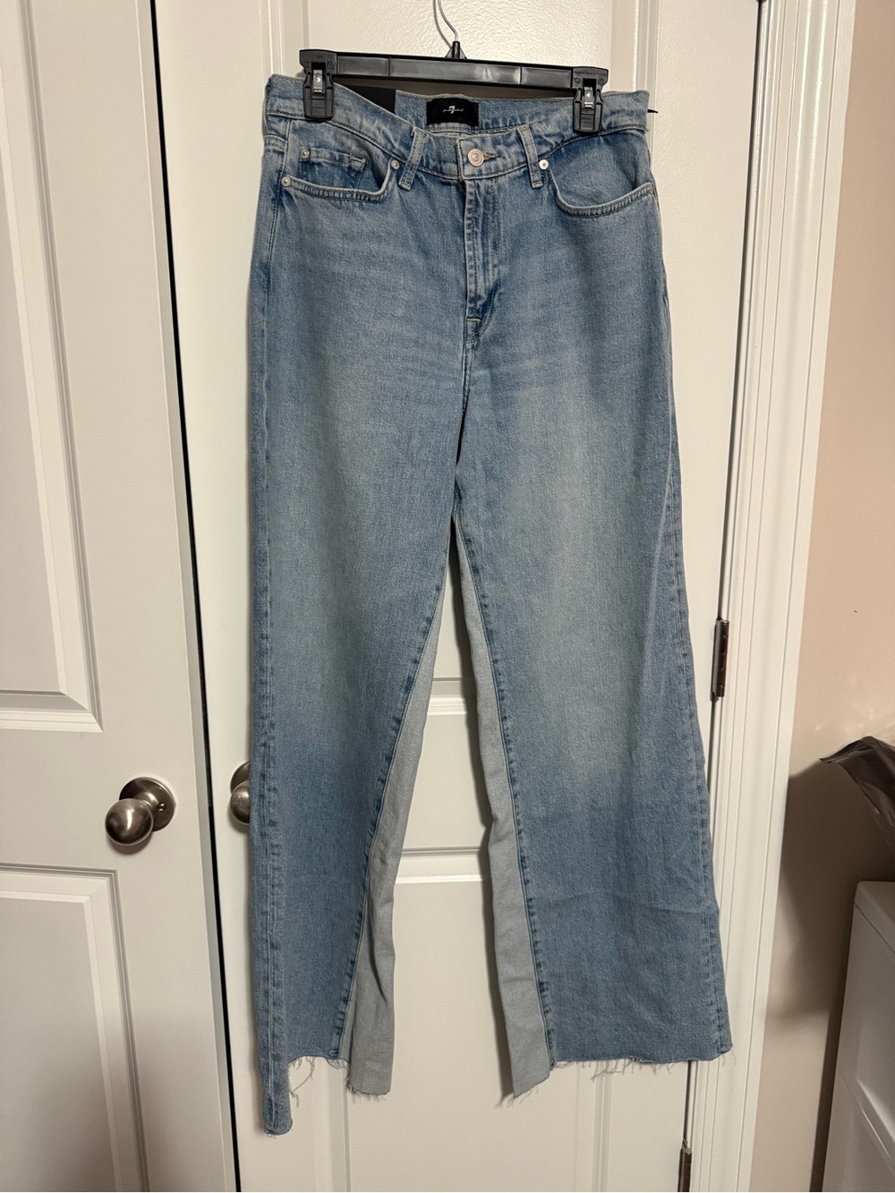 7 For All Mankind Light Blue Straight Leg Jeans